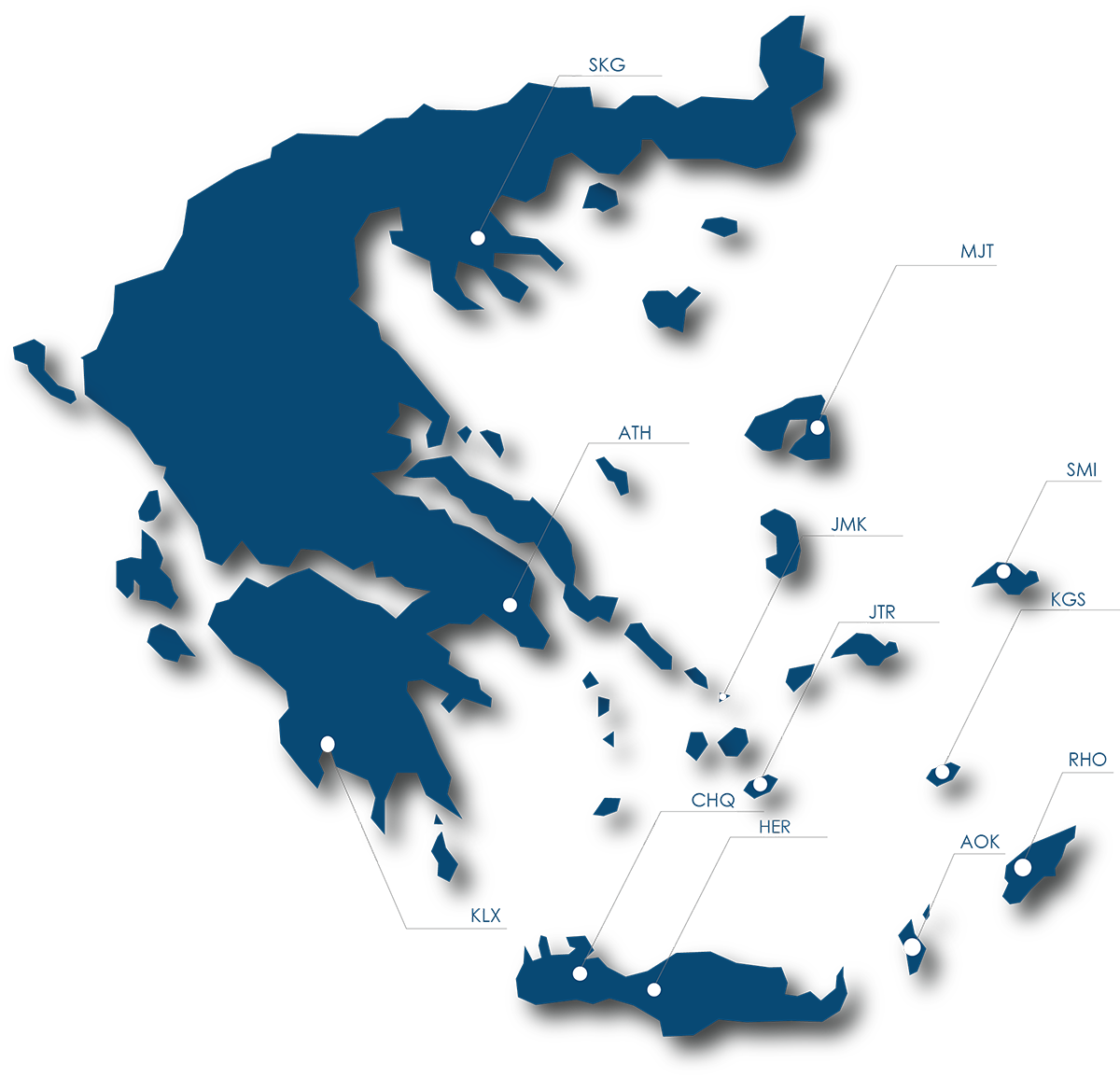 AIRCRAFT MAINTENANCE GREECE MAP